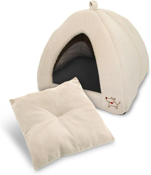 Best Pet Supplies Cat Bed for Indoor Cat. Domed Tent House with Removable Pillow