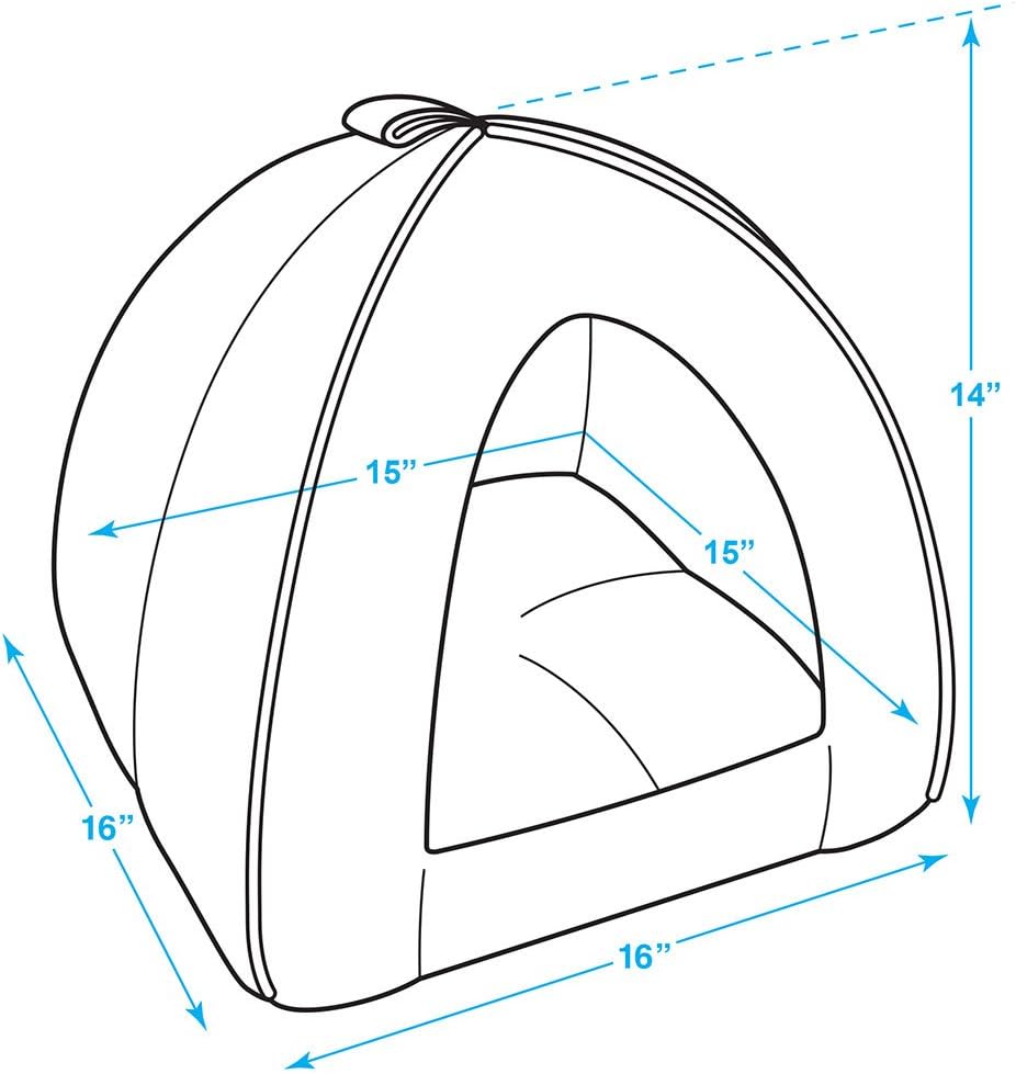 Best Pet Supplies Cat Bed for Indoor Cat. Domed Tent House with Removable Pillow