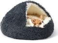 Hooded Donut Dog Bed. Self-Warming Cat Cave for Puppies & Kittens?