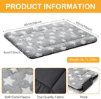 VitalCozy 4 Pcs Dog Crate Pads Soft Warm.18 x 24 x 1.6 Inch.Star.Gray