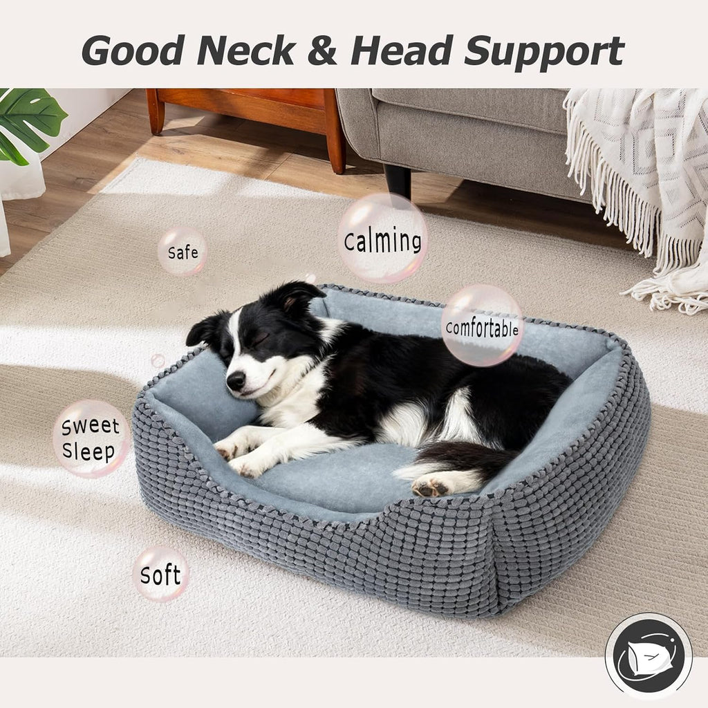 MIXJOY Dog Bed for Large Medium Small Dogs