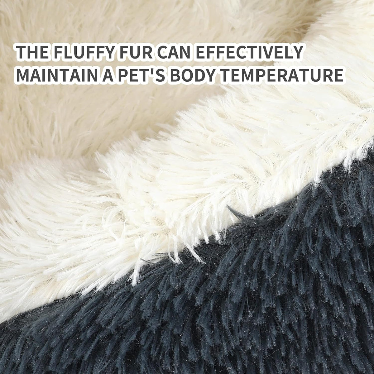 Hooded Donut Dog Bed. Self-Warming Cat Cave for Puppies & Kittens?